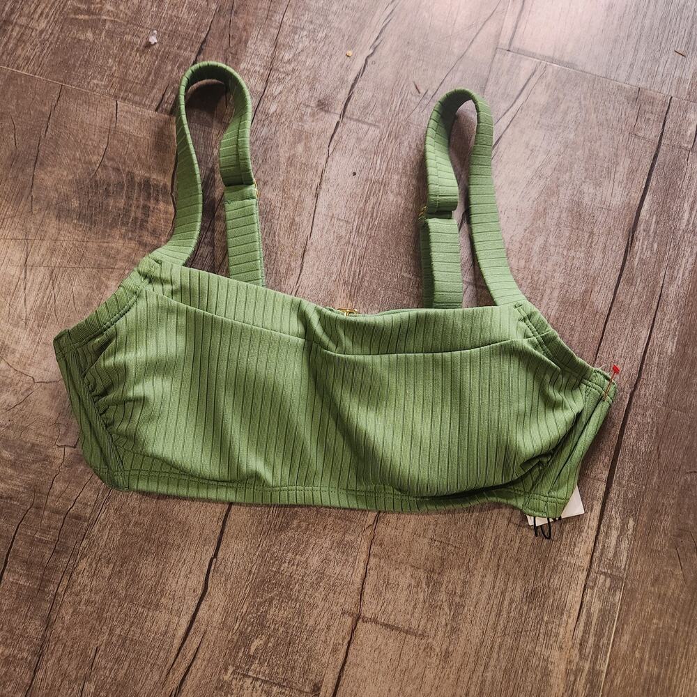 NWT Shade Shore Bikini Top Green 38DD